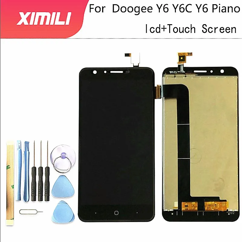5 дюймовый ЖК дисплей для DOOGEE Y6 + сенсорный экран стеклянная панель в сборе