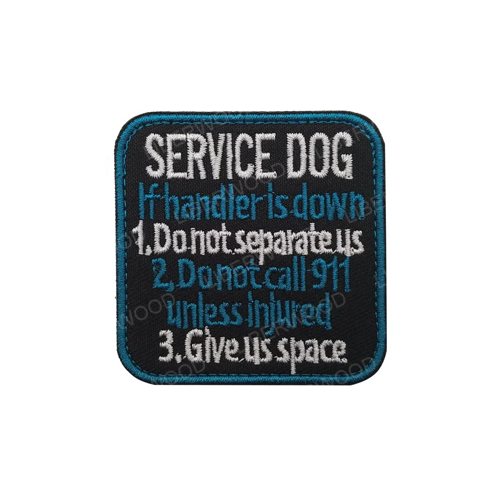 blue Service dog Служебная терапия собака животное мед медицинская Рабочая собака в дрессировке эмблема значок k9 K-9 патч для собаки PET сбруя-жилет - Цвет: blue Service dog