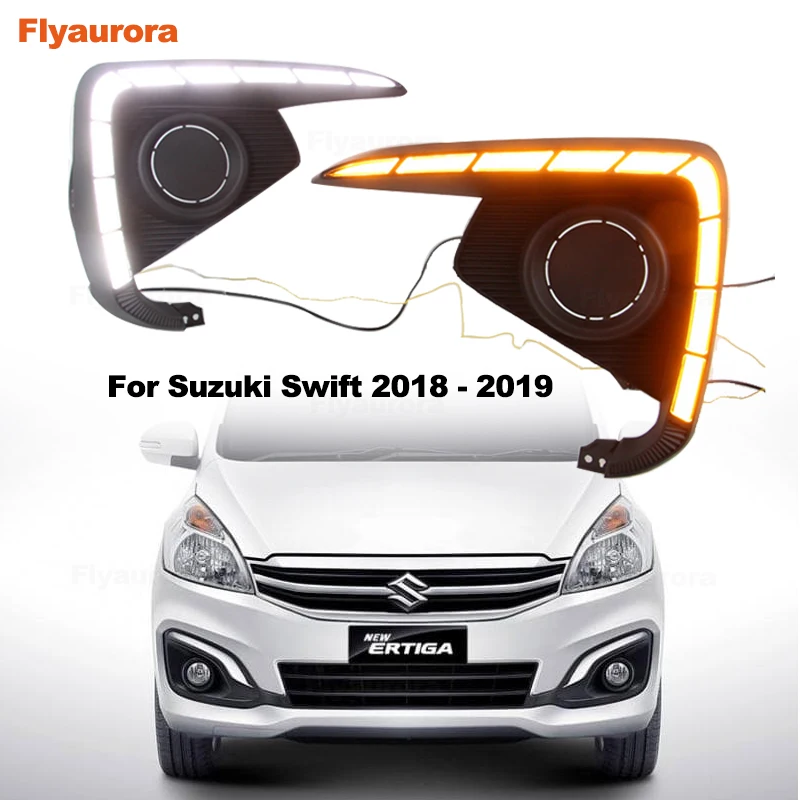 2 шт. для Suzuki Swift 2014 2015 2016 2017 2018 2019 12V ABS светодиодный DRL Габаритные огни дневного