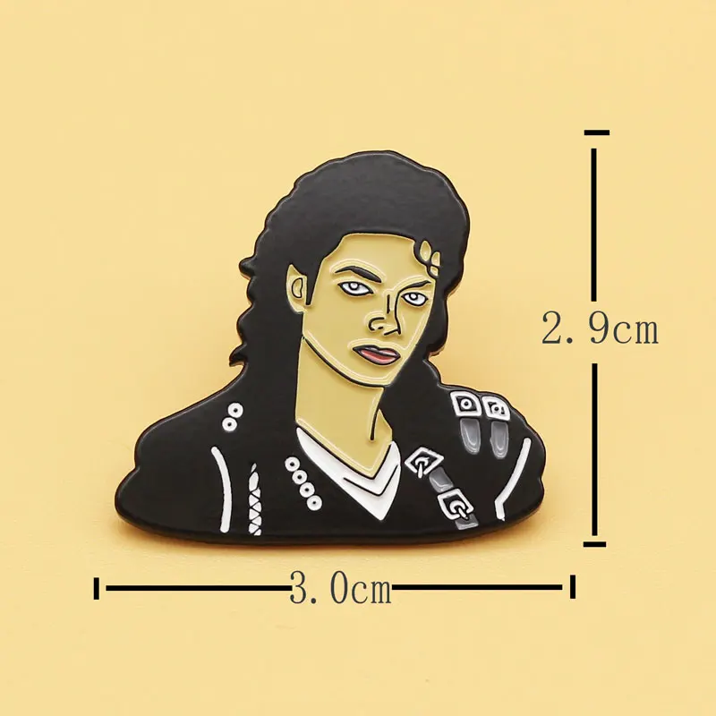 Эмалированные булавки с изображением Майкла Джексона металлические значки для