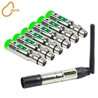 Беспроводной DMX512 контроллер встроенный Батарея приемник передатчик XLR для диско ди-джей вечерние бар светильник