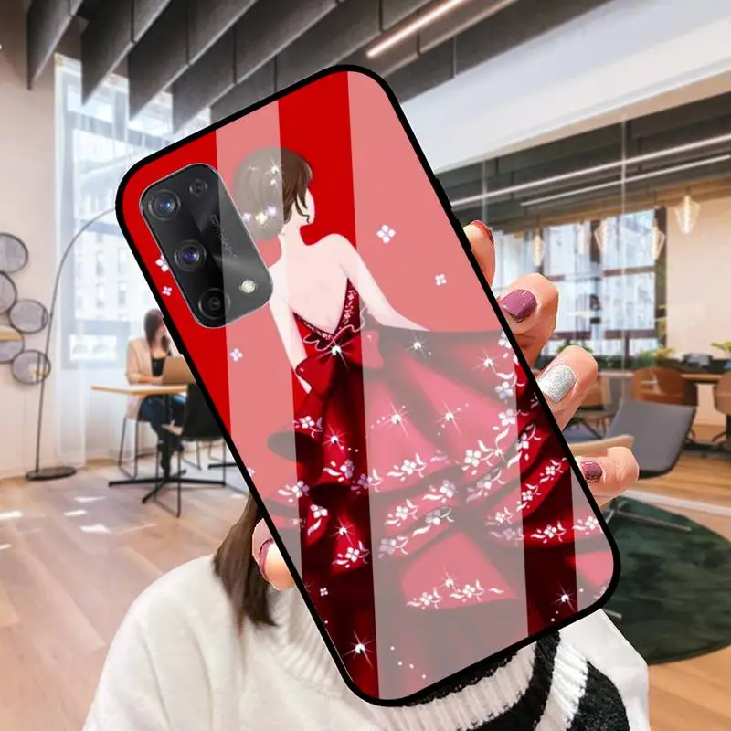 RUICHI свадебное платье задняя часть для Oppo R9 11 17 PRO F5 7 9 A5 37 57 59 83 стеклянная оболочка |