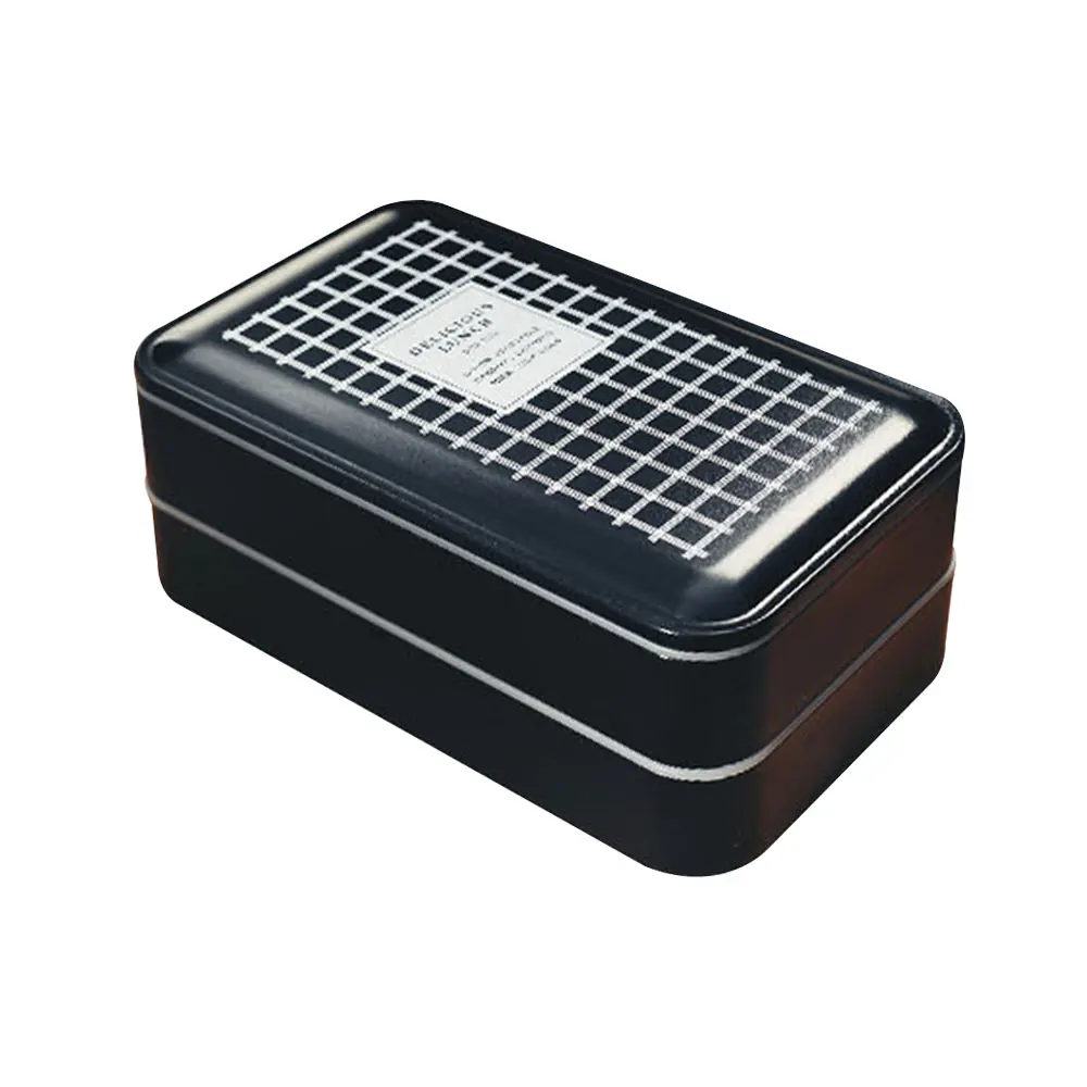 Bento Box Черный контейнер для еды Ланч бокс пластиковый в скандинавском стиле