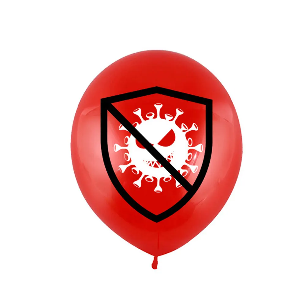 12inch Virus Latex Balloons Wedding Anniversaire Decorations Helium Air Ball Epidemic Prevention Victory Birthday Party Supplies | Дом и сад