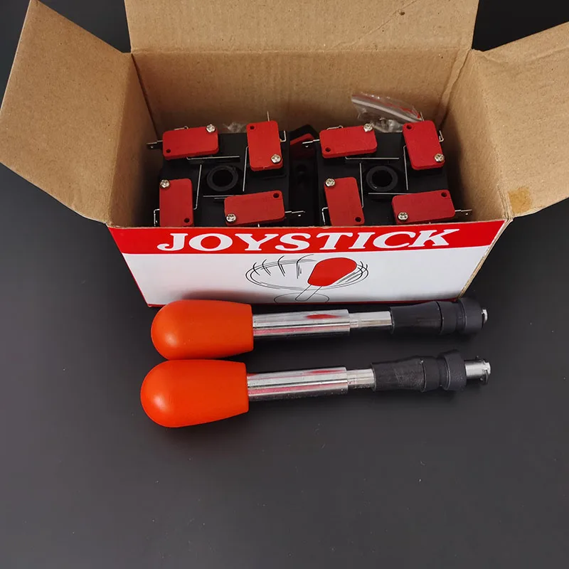 2 шт./лот испанский джойстик 8 way черный/красный шаровой верх с