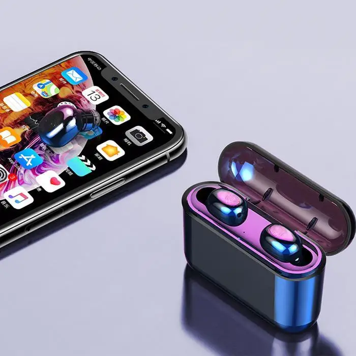 TWS Bluetooth наушники Беспроводные спортивные стерео мини невидимые музыкальные