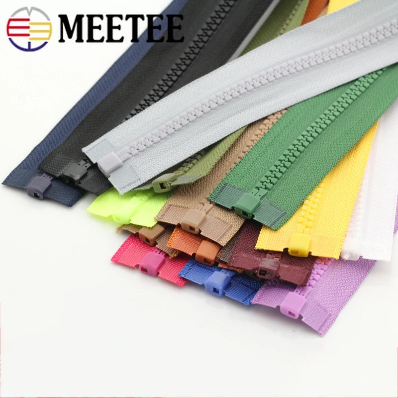 10 шт. Meetee 5 #70/90 см молния из смолы открытая для палатки куртки пальто портновских