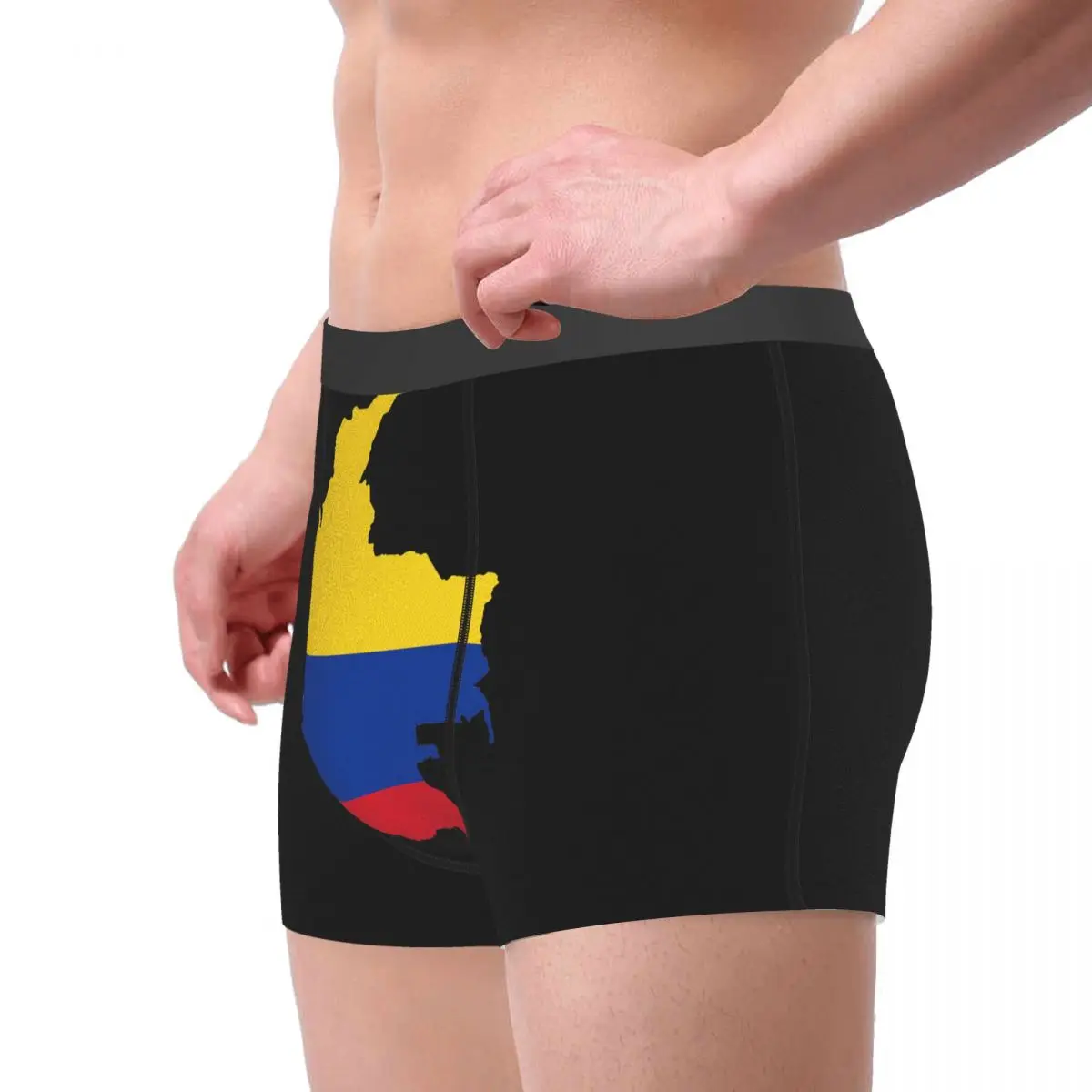Flag Map Of Colombia (2) Men's Boxer Briefs R301 Humor Graphic Men's boxer leggings