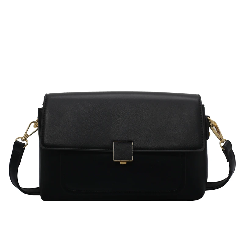 

Fashion Solid Color Messenger Bag for Women PU Leather Chain Small Square Shoulder Pouch Ladies Totes Satchel Crossbody Handbag