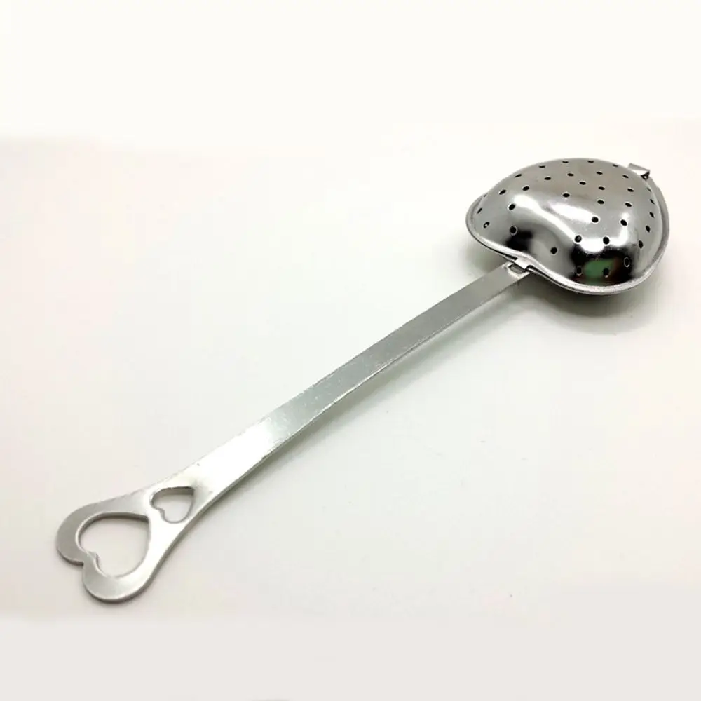 2 шт./лот чайное ситечко в форме сердца ложка из нержавеющей стали для заваривания