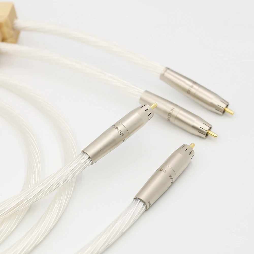 

Pair Hi End Nordost Odin 2 Silver Reference Interconnects hifi Audio RCA Cable Audiophile for Amplifier CD Player