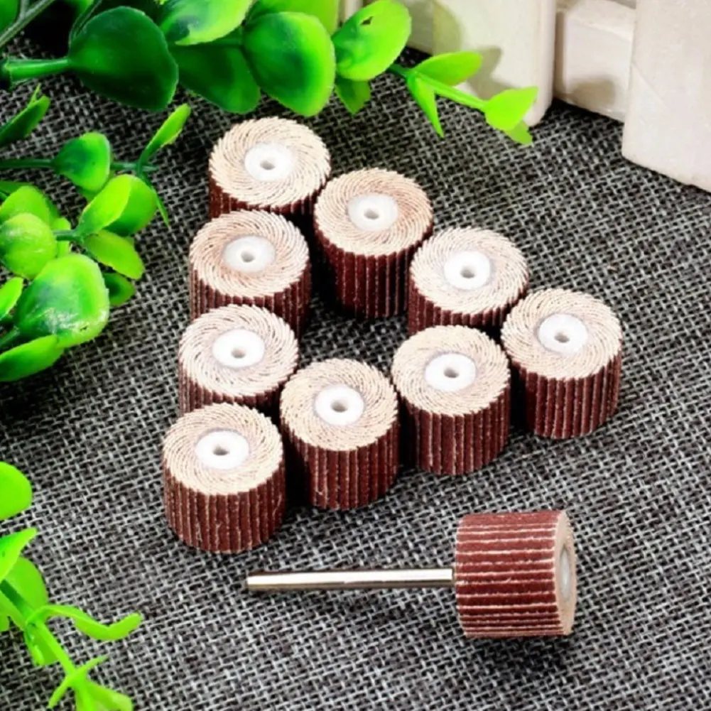 

10PCS Mini Drill Tools 240 Grit Flap Wheel Sander Sanding Disc Replacement Abrasive Grinder Rotary Tool 3mm Shank for Rotary