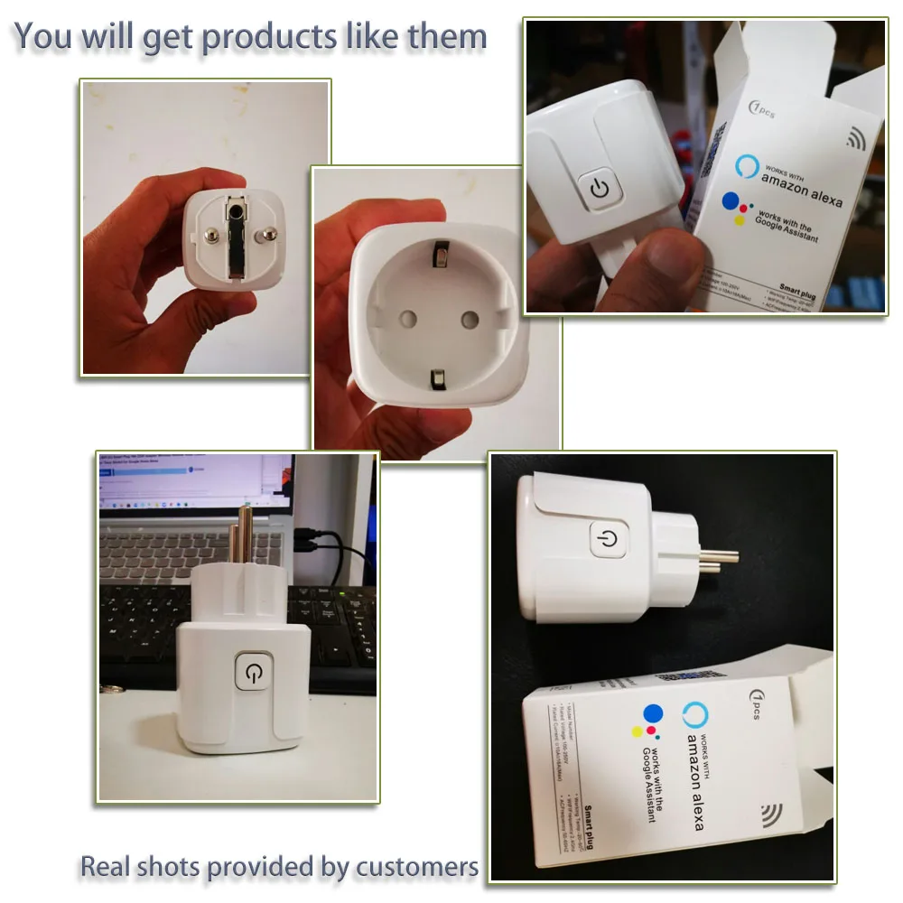 Tuya Smart Life Wi-Fi розетка 16A 220 В электрические розетки таймер мощность монитор разъем