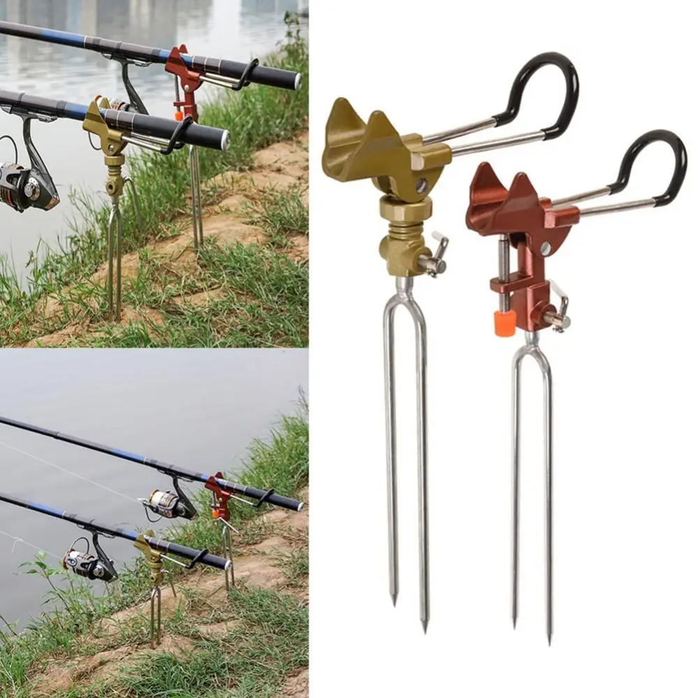 

75% Discounts Hot! Aluminum Alloy Detachable Fishing Rod Holder Bracket Fish Pole Ground Stand