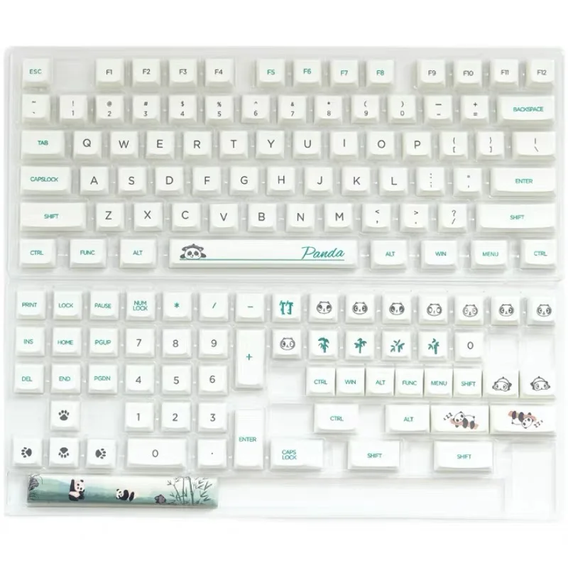 Купить PBT Keycap 137 Key QX1 Profile DYESUB Panda Black white