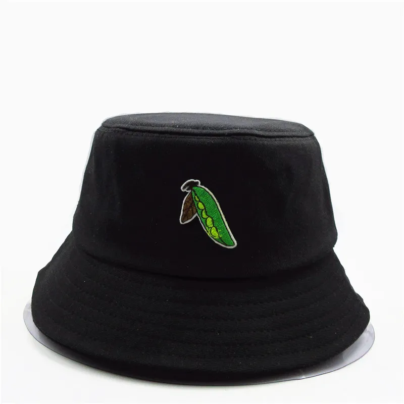

LDSLYJR Lentil embroidery cotton Bucket Hat Fisherman Hat outdoor travel hat Sun Cap Hats for men and Women 128