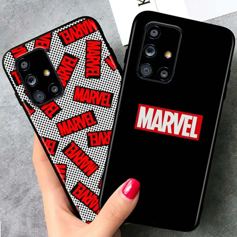Чехол для телефона с логотипом Marvel мстители Samsung Galaxy A72 A71 A52 A51 A91 A81 A32 A22 A21 A01 A02 4G |