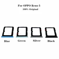 100 original sim card tray for oppo reno 5 micro sdsim tray card adapter socket slot holder for reno5 sim card reader