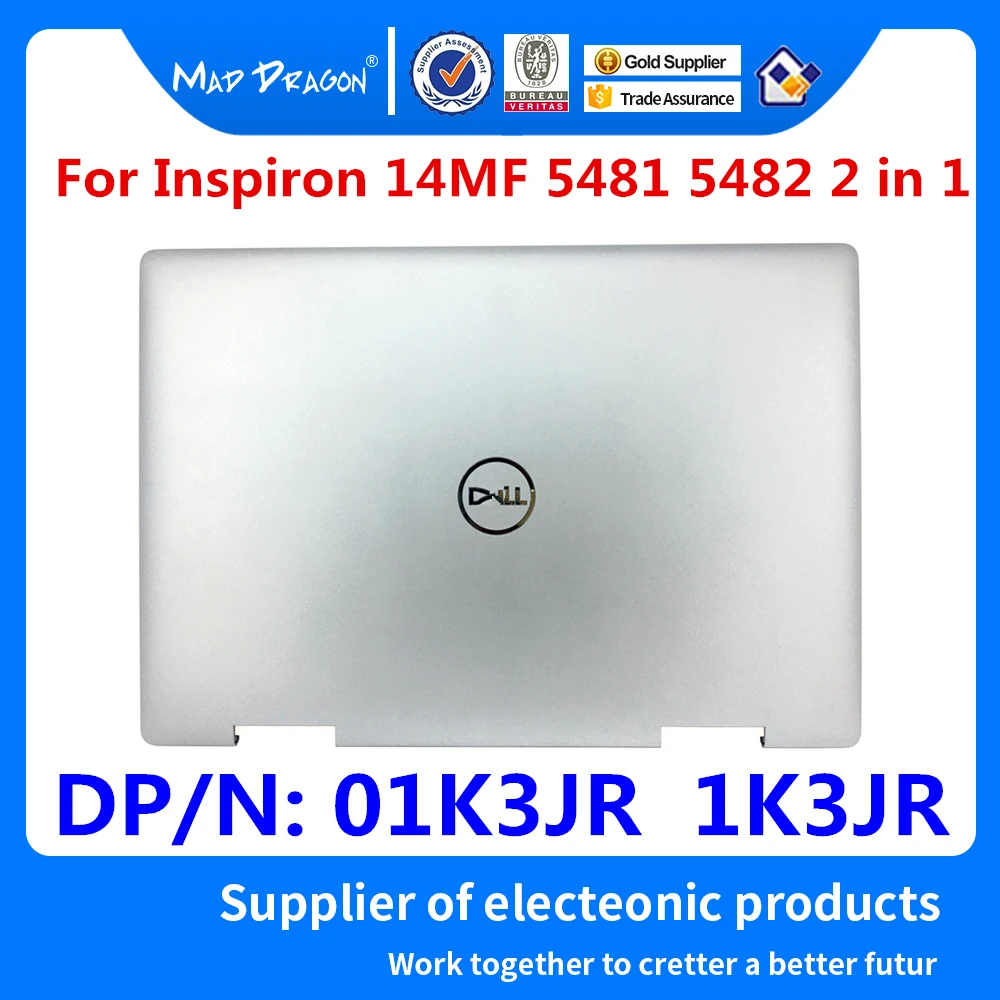 Новая Оригинальная Серебристая задняя крышка для ЖК экрана ноутбука Dell Inspiron 14 14MF