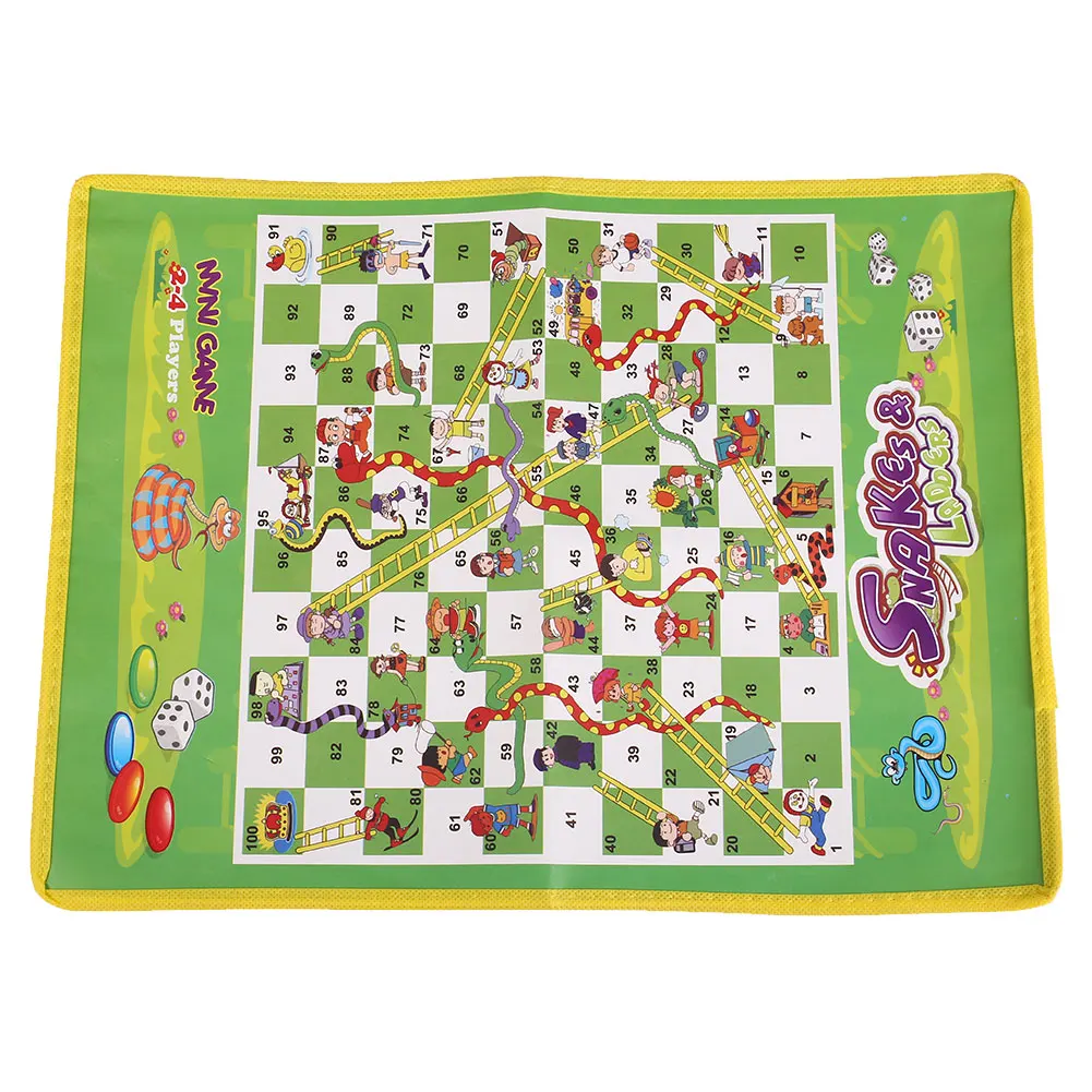 Шахматы Ludo складные Snake Chess дети портативная игра головоломка Дошкольное