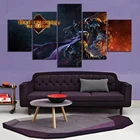 Художественные картины, 5 шт., HD, фэнтези-арт, постер с затемненными людьми, бытие война и разрыв, художественные картины на холсте для домашнего декора, настенное искусство