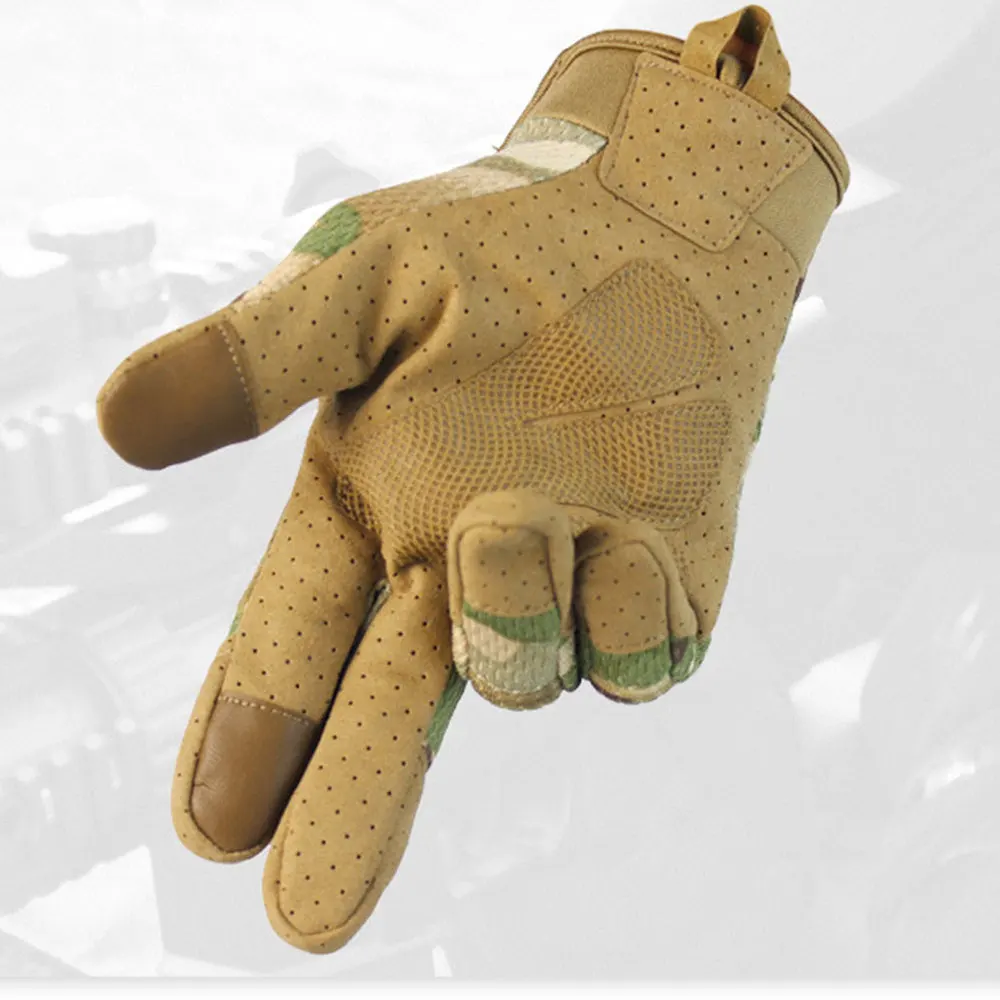 

1 Pair Antiskid Motorcycle Unisex Touch Screen Motocross Breathable Cycling Racing (Camouflage Random Color