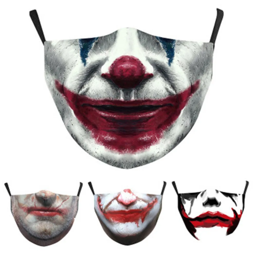 Маска для косплея аниме Джокер на Хэллоуин Пыленепроницаемая Защитная хлопковая