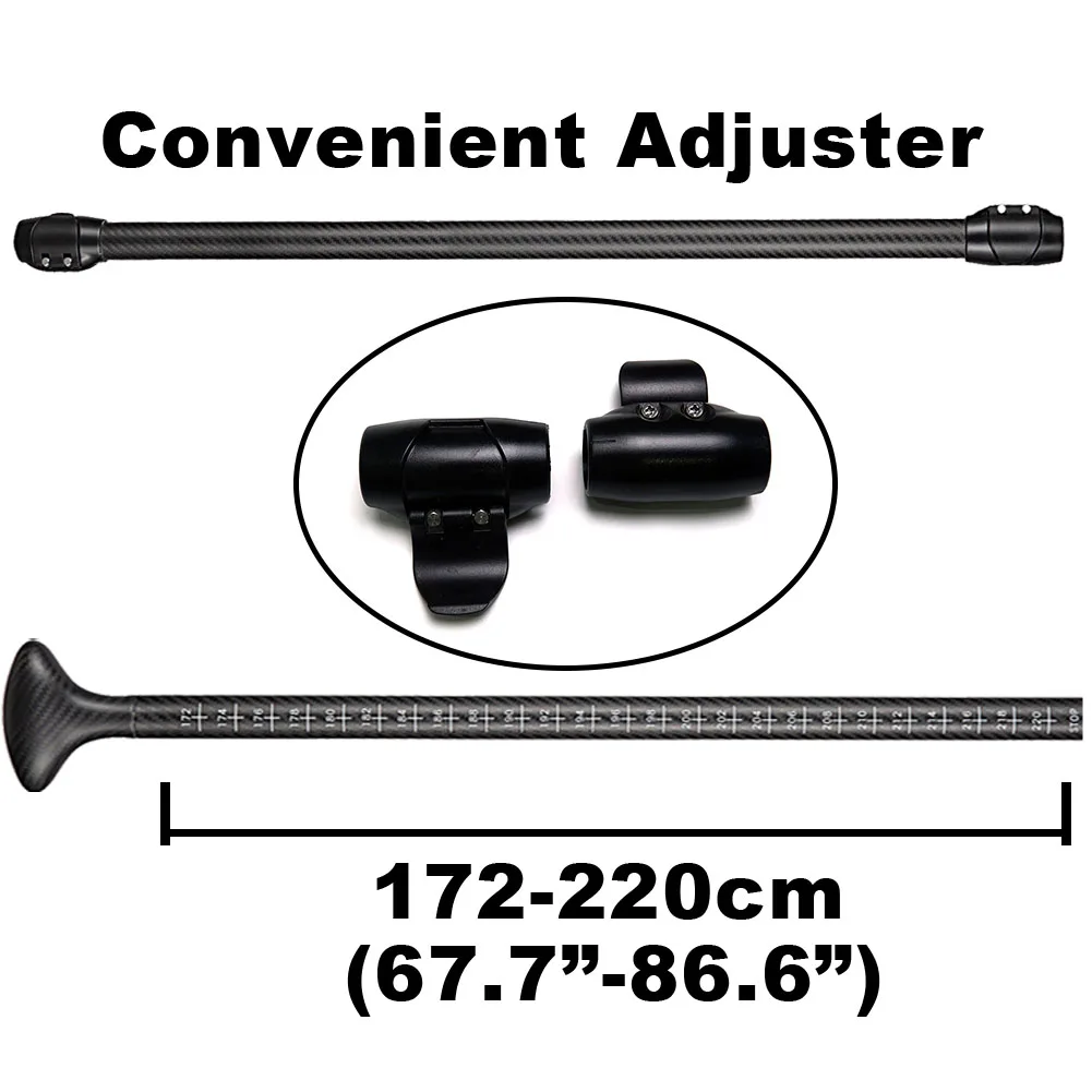 ZJ спортивные двойной болт зажимной рычаг для регулируемый весло (1 комплект/2