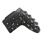 Чехол для клюшки для гольфа с магнитной застежкой, чехлы для клюшек для гольфа, из искусственной кожи, с черепом