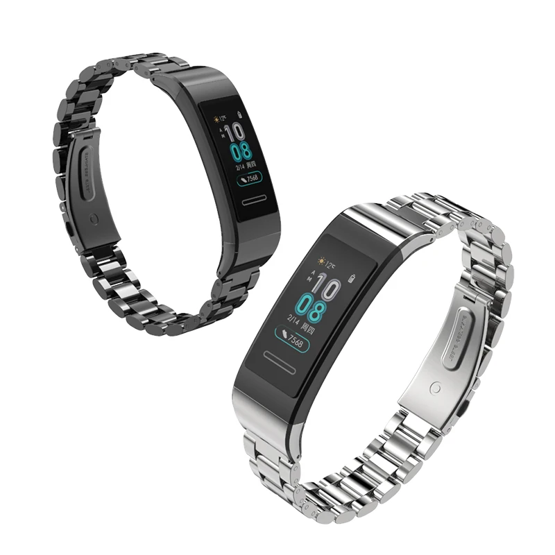 Mijobs для huawei Band 3 браслет для huawei Band 3 pro ремешок металлический ремешок для часов из нержавеющей стали умные аксессуары