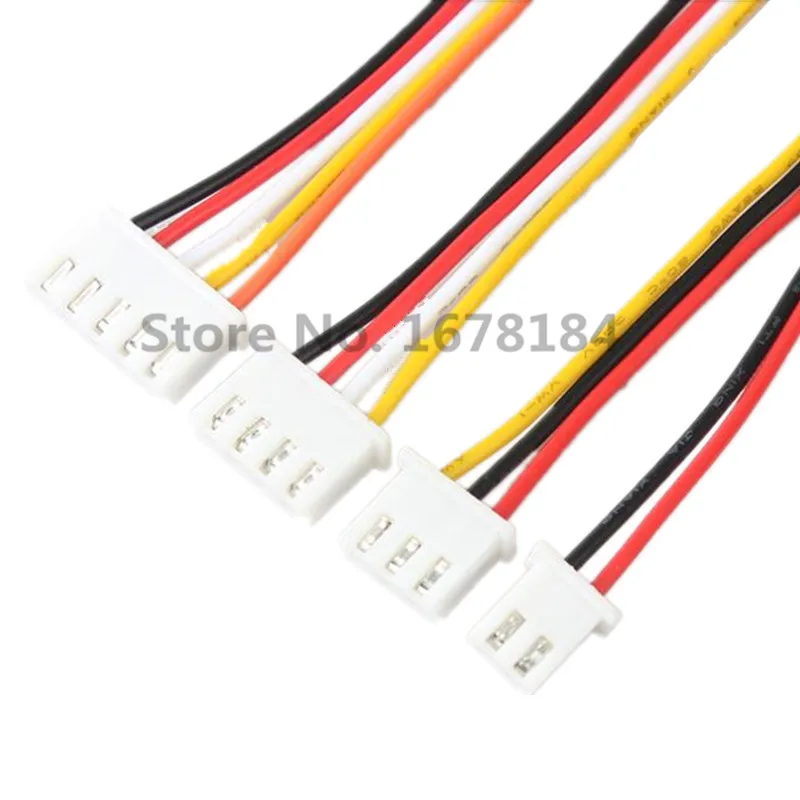 100 шт. XH2.54 JST 2 54 мм Шаг 2Pin 3Pin 4Pin 5Pin 6Pin 7Pin 8Pin вилка соединителя с проводом кабель 20 см