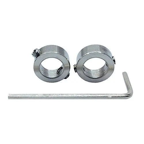 

2Pcs 304 Stainless steel Shaft Collar OD 15mm Bore Hole 8mm High 8mm