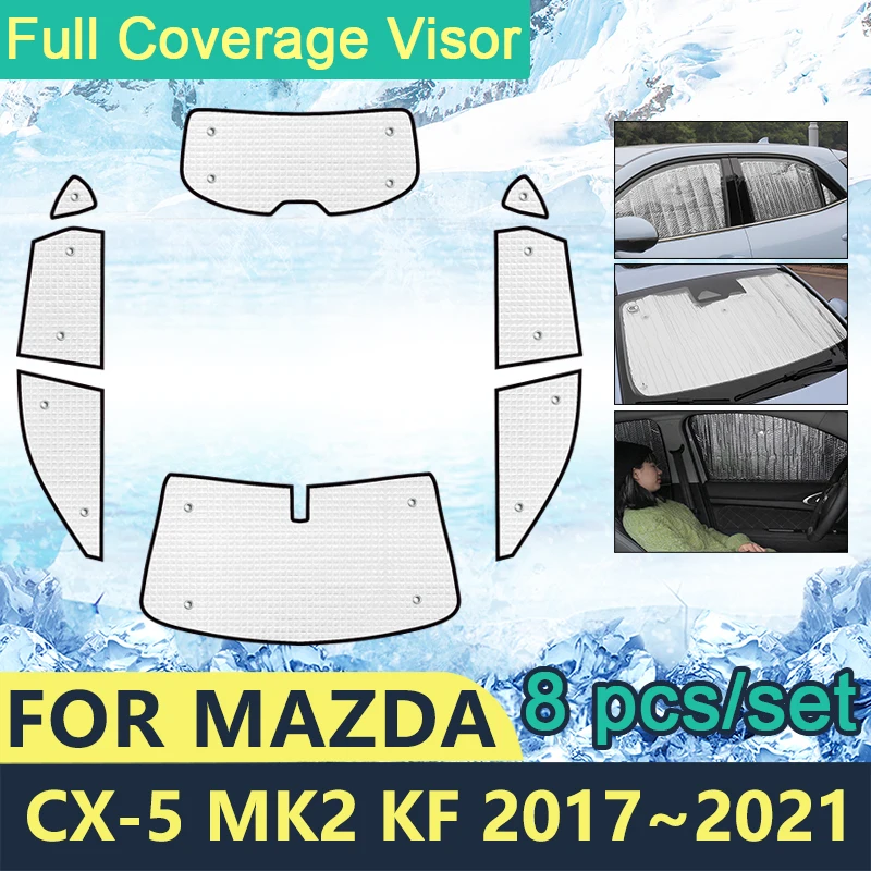 Солнцезащитные очки с полным покрытием для Mazda CX-5 MK2 KK 2017 2018 2019 2020 автомобильные