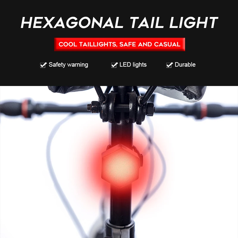 

Bike Bicycle Light LED USB Rechargeable Bike Tail Light Bicycle Safety Cycling Warning Rear Lamp Bicycle Accessories
