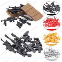 assembly military weapons m82a1 rifle set army building block ww2 soldier figures equipment moc battlefield model child gift toy