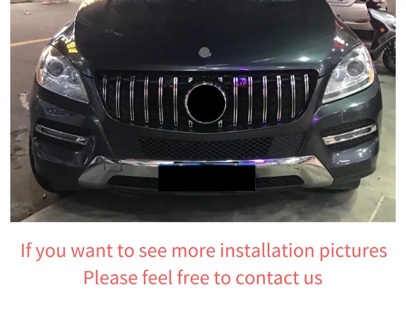 GT Передняя решетка для mercedes W166 2012- ML класс ML300 ML320 ML350 ML400 ML450 ABS передний Стайлинг автомобильной решетки