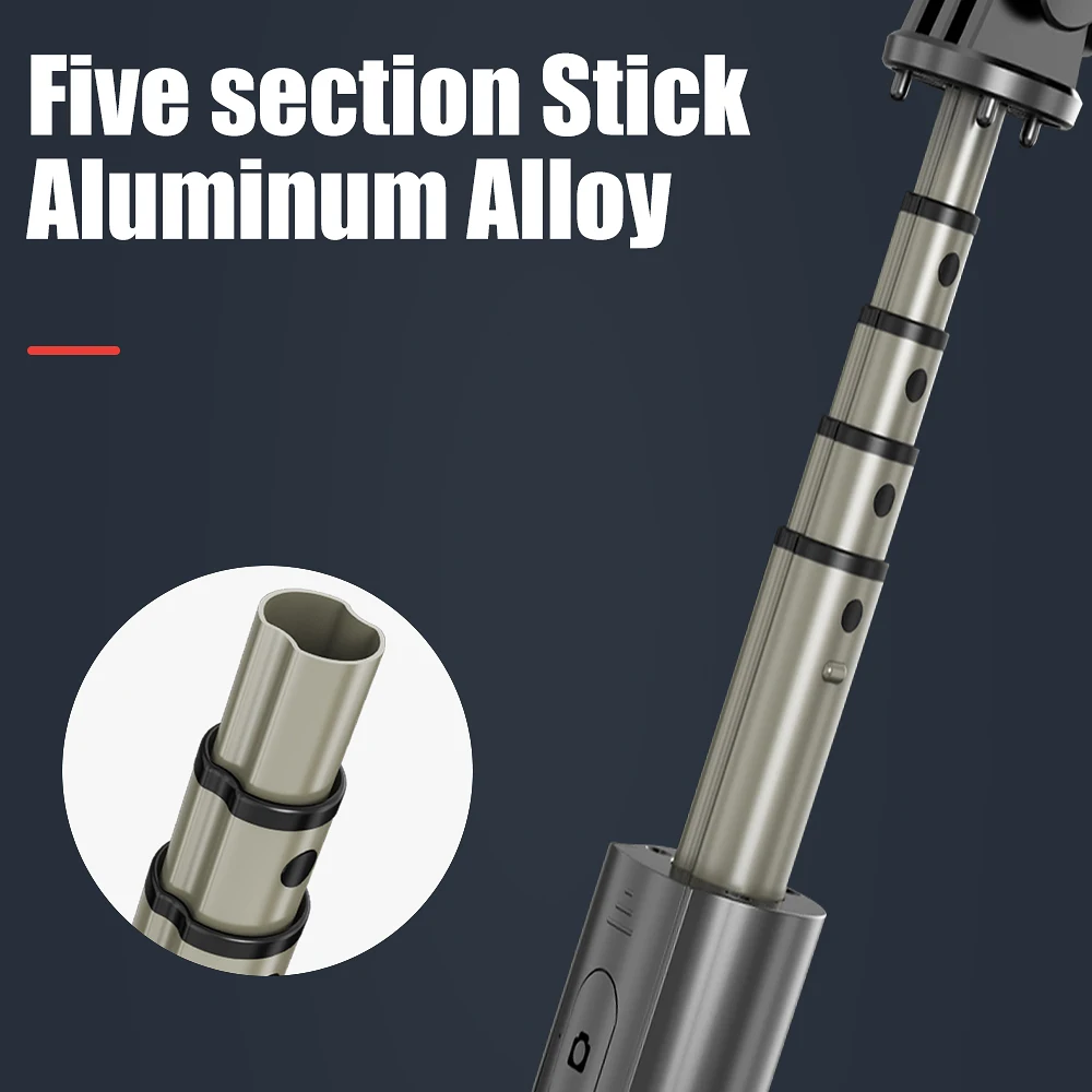 4 in 1 Wireless Bluetooth Selfie Stick With 5inch LED Ring Photography Light Foldable Tripod Monopod For iPhone Xiaomi Huawei