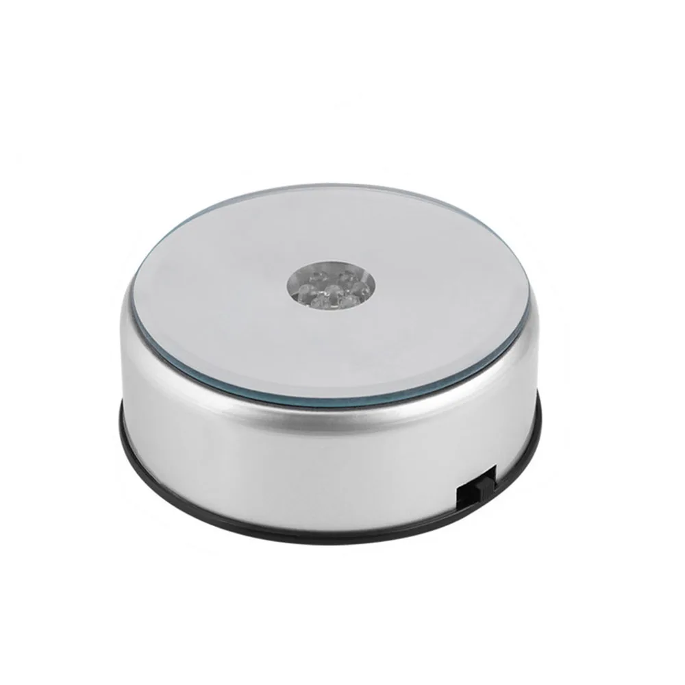 

Многоцветный светодиодный светильник, Кристальный вращающийся дисплей, демонстрационная подставка для слуховых аппаратов, дисплей для наушников IEM