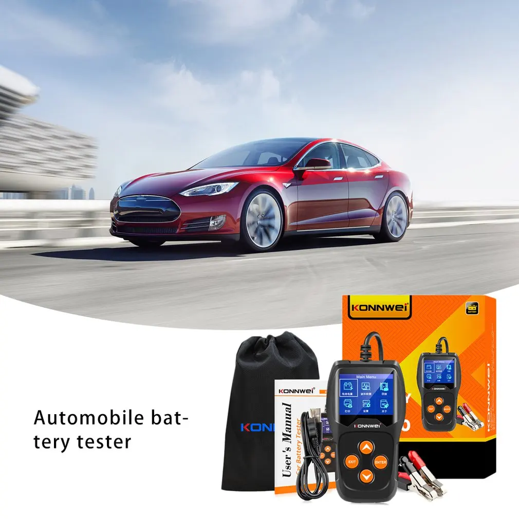 Professional 12V Car Battery Tester 100 To 2000Cca 12 Volt Tools For The Quick Cranking Charging Diagnostic | Автомобили и