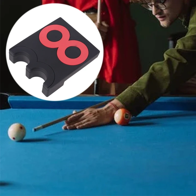 

Portable Pool Cue Holder Billiard Snooker 2 Rod Rest Rack Bracket Accessories Supplies