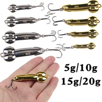 1pcs metal spinner 5g 10g 15g 20g silver gold bass pike dd spoon bait fishing lure iscas artificial hard baits fishing tackle