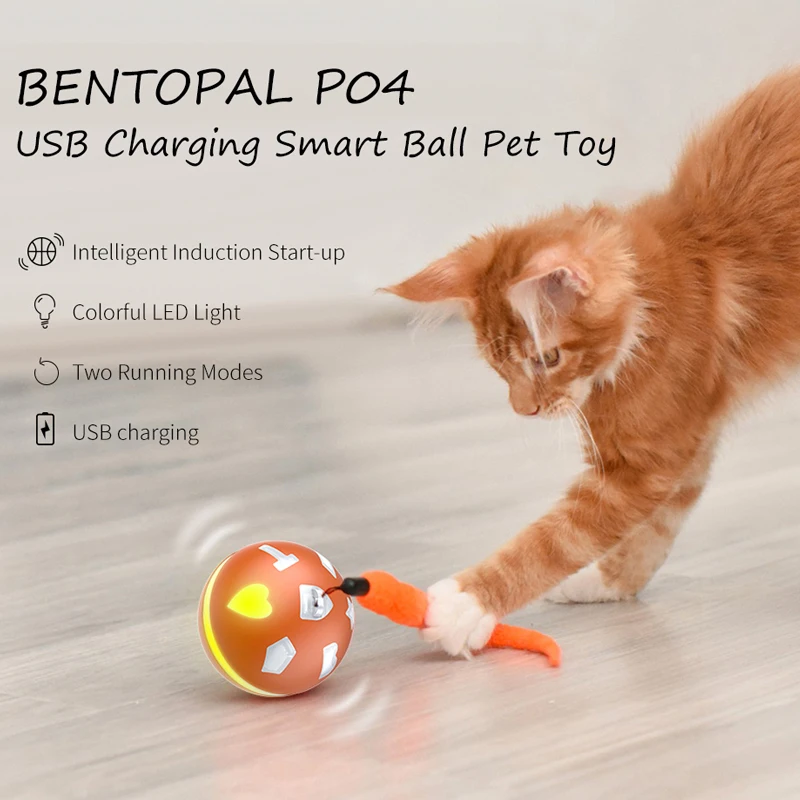 P04 Orange Креативный светодиодный лазер для кошек, забавная игрушка, умный автоматический тренажер для кошек, развлекательная игрушка, мульти-регулируемый угол, зарядка от USB - Цвет: P04 Orange
