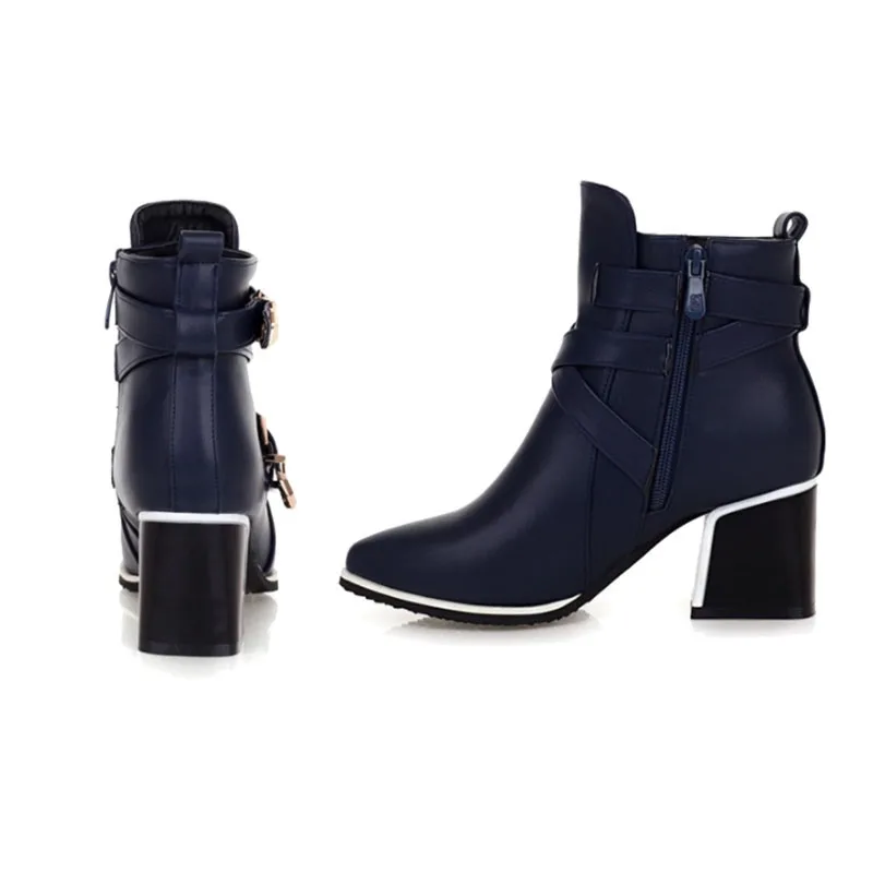 2021 английские остроконечные носок Женские ботильоны с двойной пряжкой на