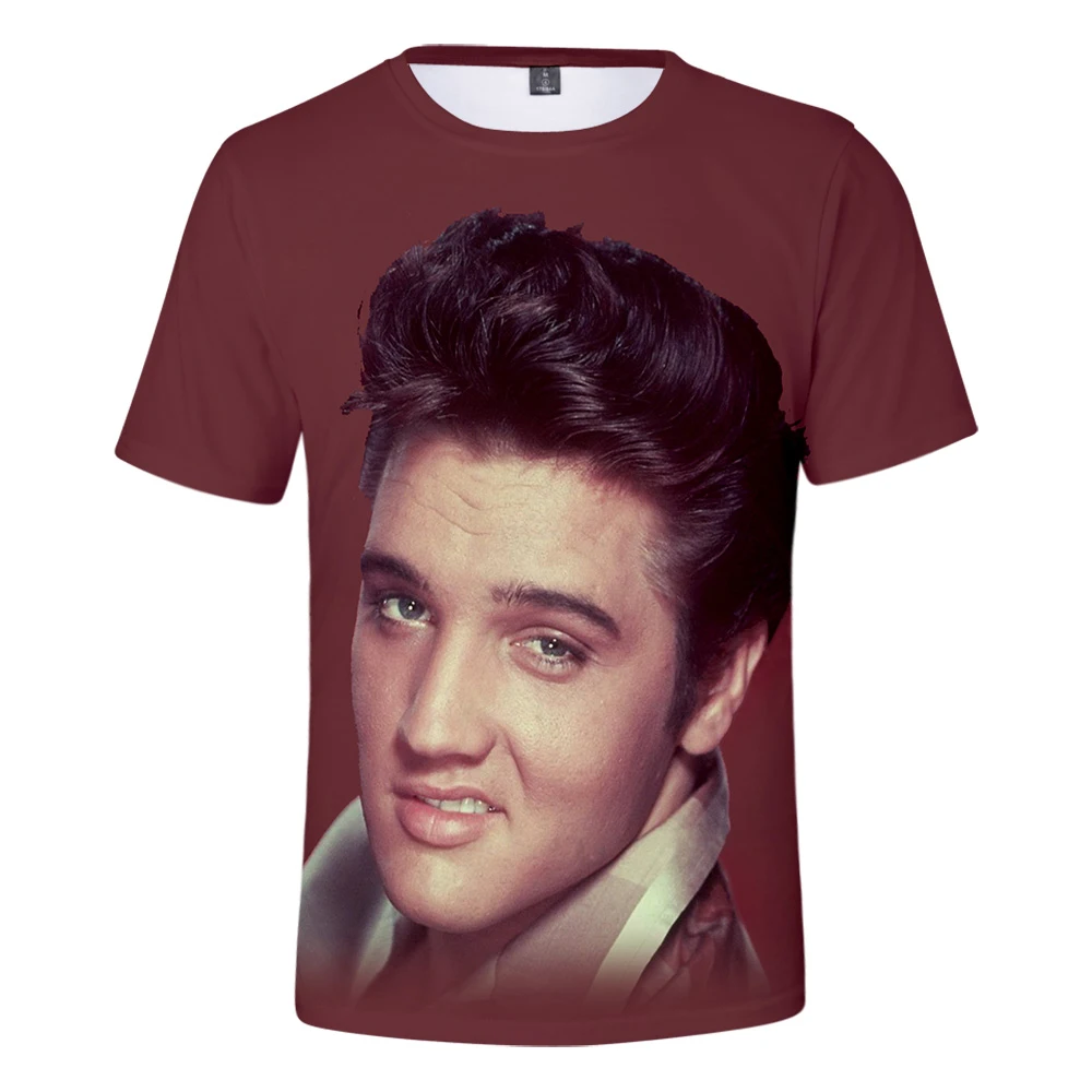 Новая рубашка Elvis Presley 3DT для мужчин и женщин удобные горячие повседневные 3D серые