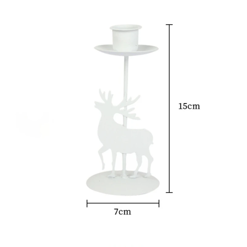 1 Pc Creative Candlestick Festive Candle Holder Reindeer Heart Star Atmosphere Maker Table Adornment Easter Christmas Eve Decor | Дом и сад