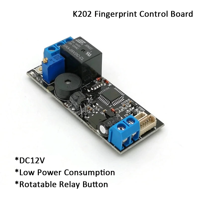 Плата управления отпечатком пальца K202 + R307 DC12 в с низким энергопотреблением + модуль отпечатка пальца R307 от AliExpress RU&CIS NEW