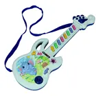 Детский музыкальный инструмент, игрушка электрическая гитара со светильник, детская музыкальная игрушка с мультяшным рисунком, красочная детская развивающая игрушка, подарки