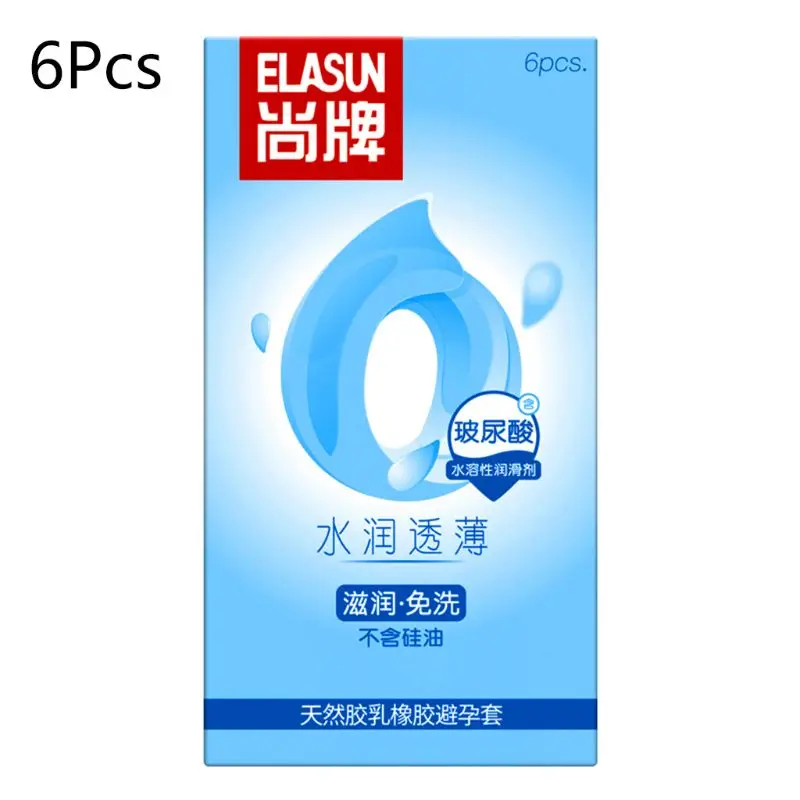 6 шт. презервативы из гладкого натурального латекса ультра тонкие