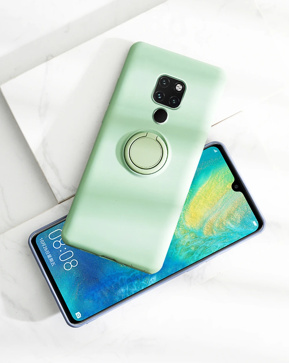 Мягкий силиконовый чехол, чехол для huawei mate 20 Pro Lite mate 30 Pro P20 P30, кольцо-держатель, силиконовый чехол для huawei mate 20 Pro, чехол s