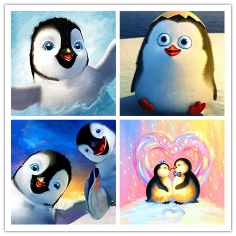 5D алмазная картина животное Пингвин с алмазной вышивкой украшения дома подарок